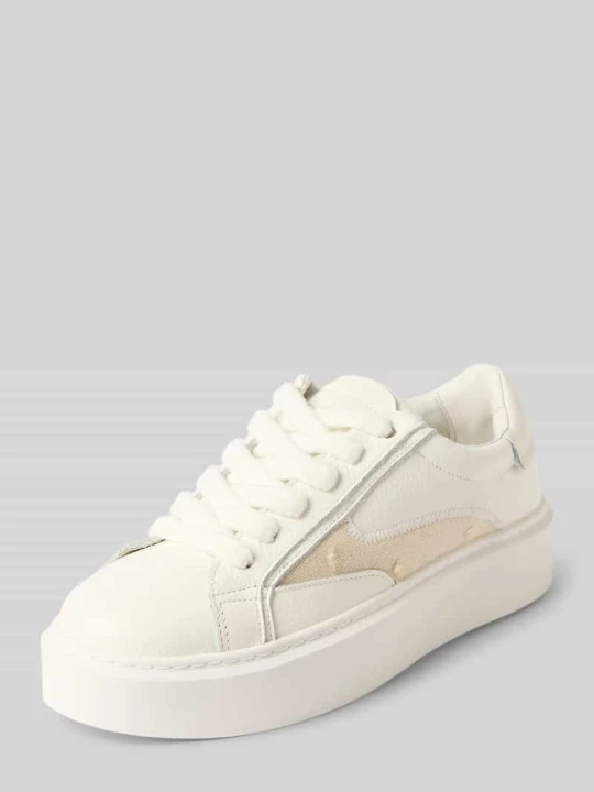 Zdjęcie produktu Sneakersy z prawdziwej skóry model 'L’ÉQUIPE' RETERNITY Złamany biały