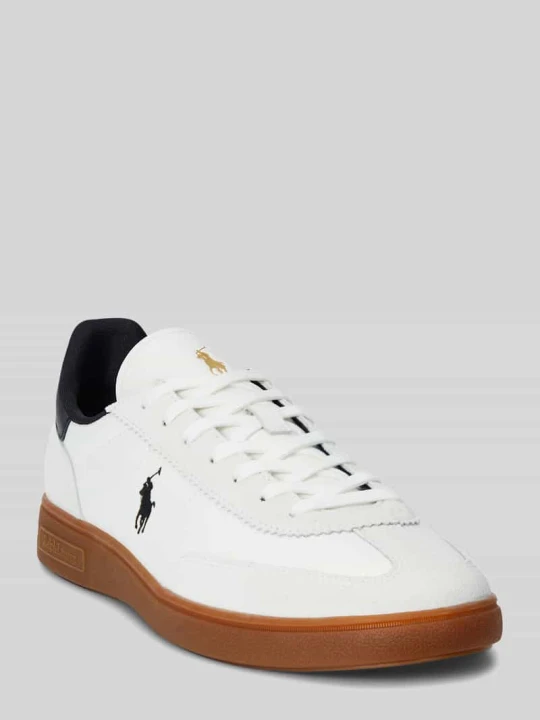 Zdjęcie produktu Sneakersy z prawdziwej skóry Polo Ralph Lauren Biały