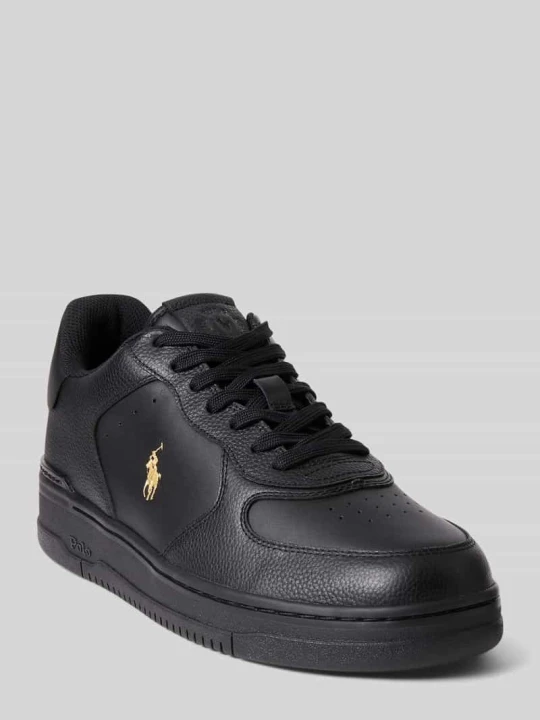 Zdjęcie produktu Sneakersy z prawdziwej skóry Polo Ralph Lauren Czarny