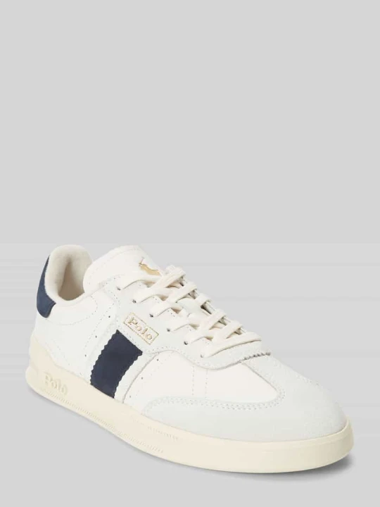 Zdjęcie produktu Sneakersy z prawdziwej skóry Polo Ralph Lauren Biały