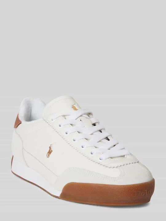 Zdjęcie produktu Sneakersy z prawdziwej skóry Polo Ralph Lauren Biały