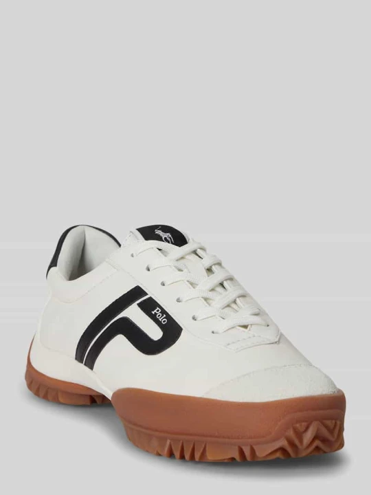 Zdjęcie produktu Sneakersy z prawdziwej skóry Polo Ralph Lauren Złamany biały