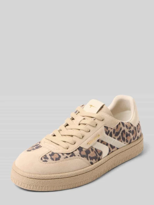 Zdjęcie produktu Sneakersy z prawdziwej skóry Tamaris Beżowy
