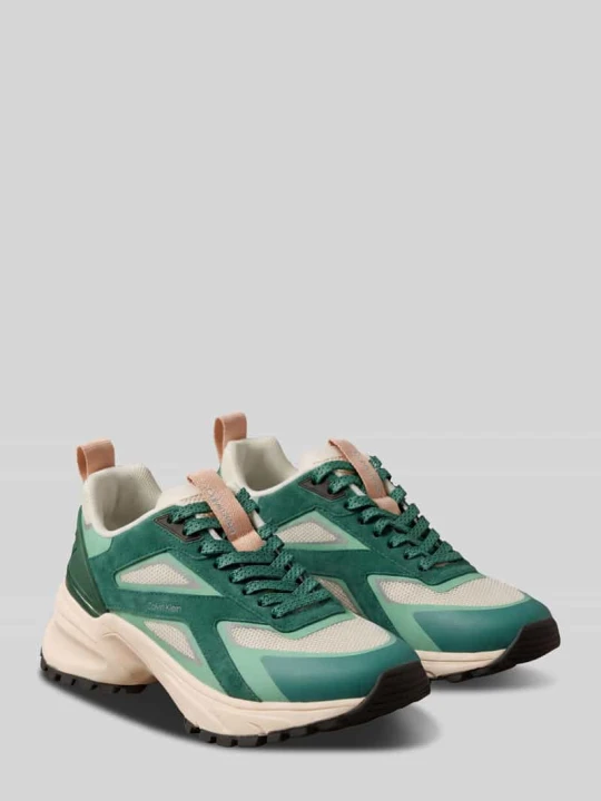 Zdjęcie produktu Sneakersy z profilowaną podeszwą Calvin Klein Jasnozielony