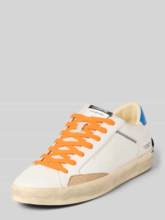 Zdjęcie produktu Sneakersy z wiązaniem Model 'DISTRESSED' Crime London Biały