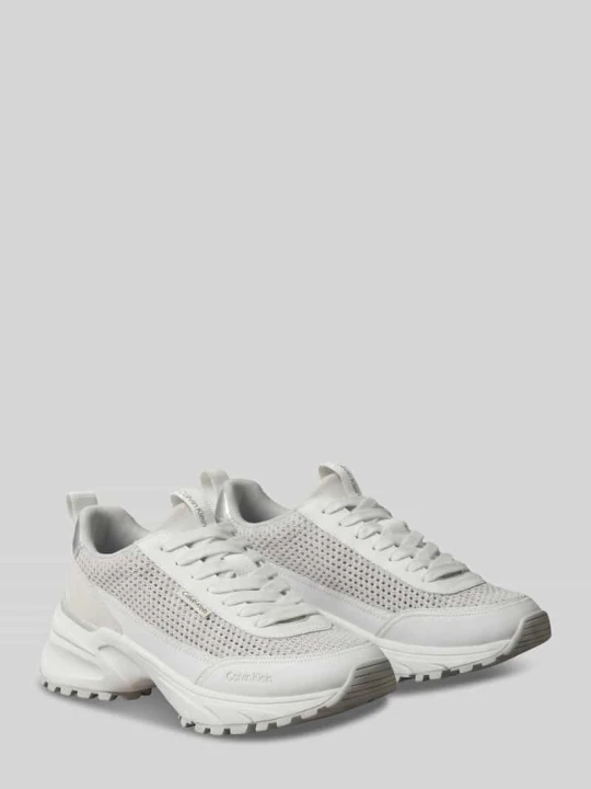 Zdjęcie produktu sneakersy z wstawkami z siateczki Calvin Klein Biały