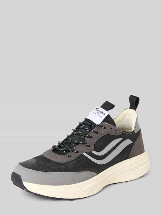 Zdjęcie produktu Sneakersy z wyhaftowanym logo model 'Hike' Genesis Czarny