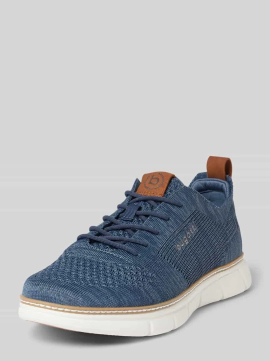 Zdjęcie produktu Sneakersy z wyhaftowanym logo model ‘Pasadena’ Bugatti Niebieski