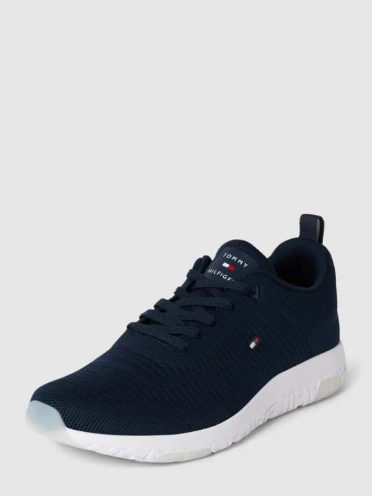Zdjęcie produktu Sneakersy z wyhaftowanym logo Tommy Hilfiger Granatowy
