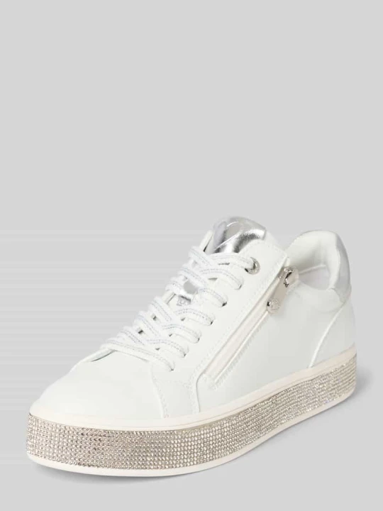 Zdjęcie produktu Sneakersy z zamkiem błyskawicznym Marco Tozzi Biały
