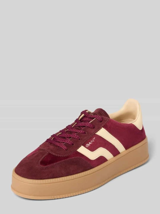 Zdjęcie produktu Sneakersy ze skóry bydlęcej model 'Cuzamani' Gant Bordowy