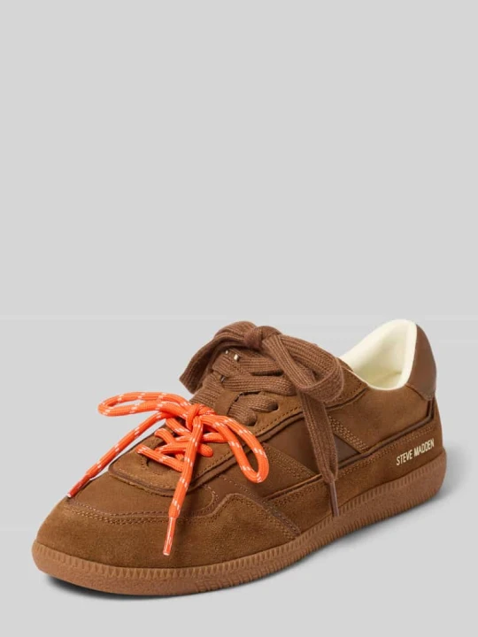 Zdjęcie produktu sneakersy ze skóry model 'Augustine' Steve Madden Ciemnobrązowy