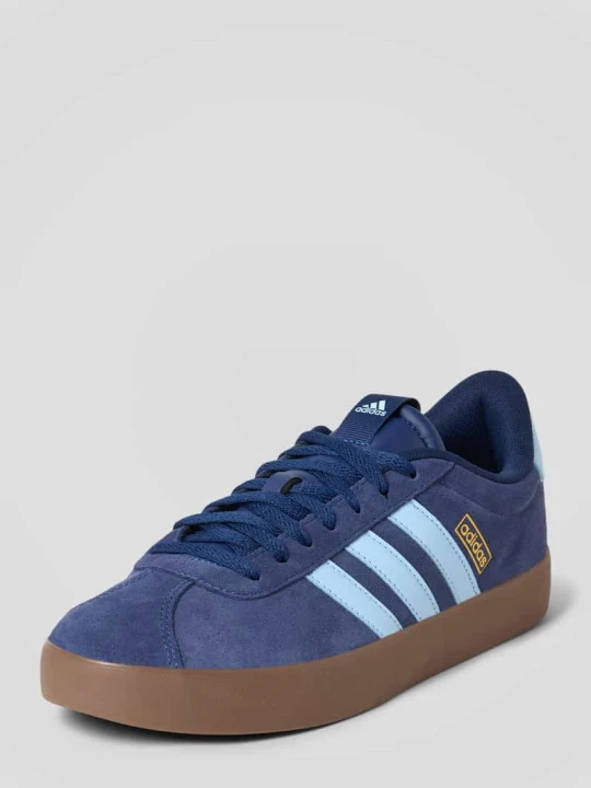 Zdjęcie produktu Sneakersy ze skóry Model 'VL COURT 3.0' Adidas Ciemnoniebieski