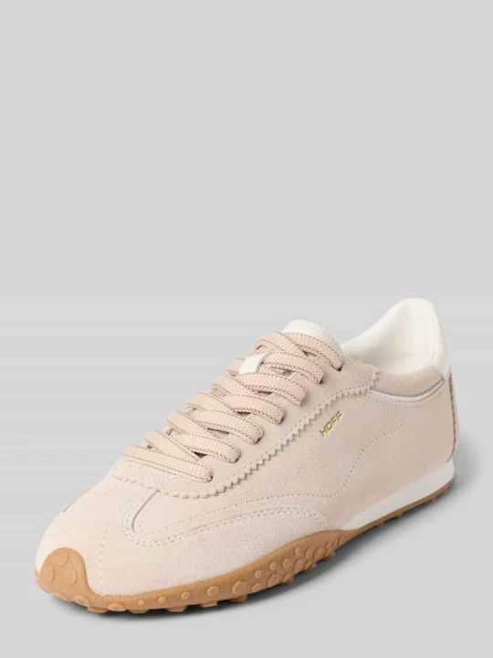 Zdjęcie produktu Sneakersy z prawdziwej skóry z detalem z logo model 'Bridge' HOFF Beżowy