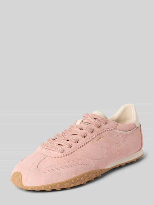 Zdjęcie produktu Sneakersy z prawdziwej skóry z detalem z logo model 'Bridge' HOFF Różowy