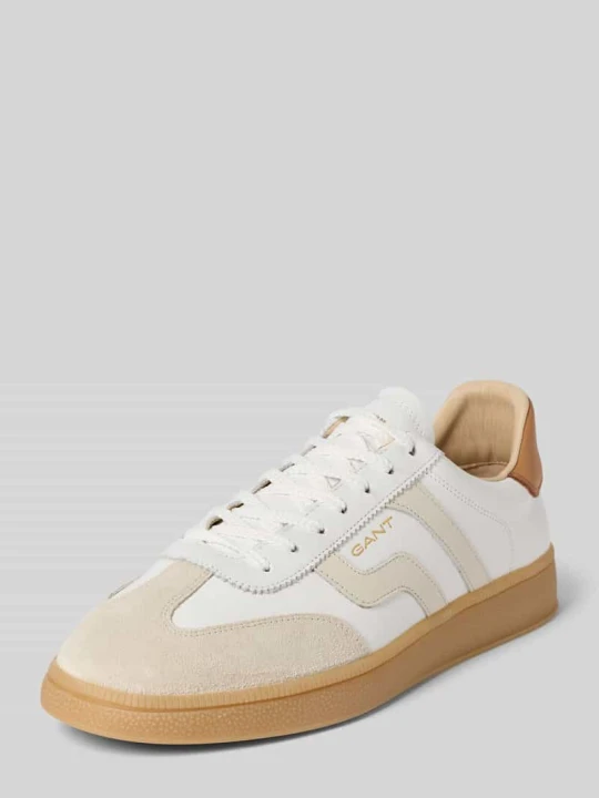 Zdjęcie produktu Sneakersy z czystej skóry z detalem z logo model 'Cuzmo' Gant Biały