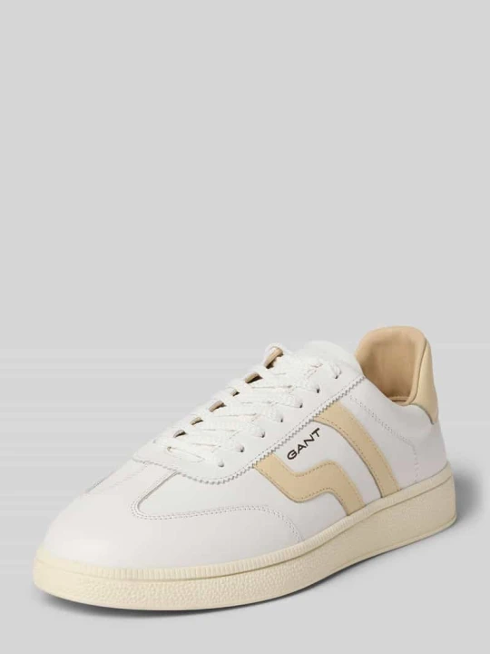 Zdjęcie produktu Sneakersy z naturalnej skóry z detalem z logo Model 'Cuzmo' Gant Biały