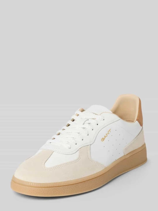 Zdjęcie produktu Sneakersy z naturalnej skóry z detalem z logo Model 'Cuzmo' Gant Biały