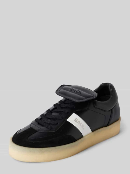 Zdjęcie produktu Sneakersy ze skóry naturalnej z nadrukiem z logo model ‘GOTG’ Balr. Czarny