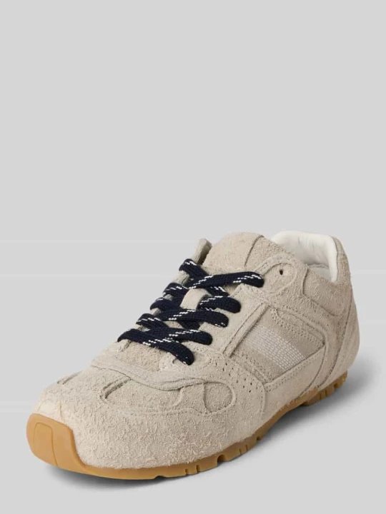 Zdjęcie produktu Sneakersy ze skóry naturalnej z obszyciem w kontrastowym kolorze ALOHAS