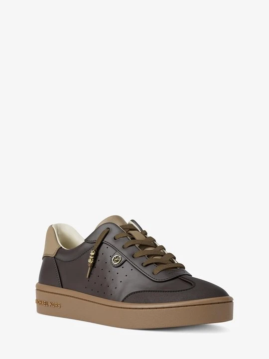 Zdjęcie produktu Sneakersy ze skóry Scotty z ozdobami Michael Kors CZEKOLADOWY (Brązowy)