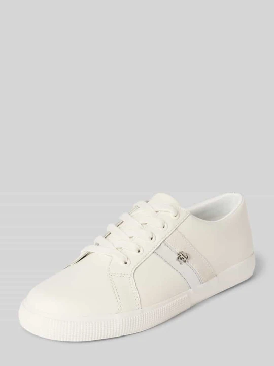 Zdjęcie produktu Sneakersy ze skóry z aplikacją z logo model ‘JANSON II’ Lauren Ralph Lauren Biały
