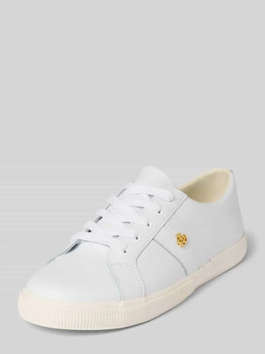 Zdjęcie produktu Sneakersy ze skóry z aplikacją z logo model ‘JANSON II’ Lauren Ralph Lauren Biały