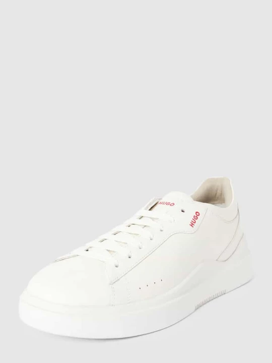 Zdjęcie produktu Sneakersy ze skóry z detalami z logo model ‘Blake’ Hugo Biały