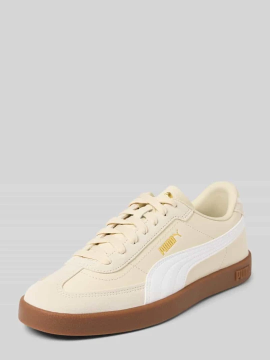 Zdjęcie produktu Sneakersy ze skóry z detalami z logo Model 'Club II' Puma Piaskowy