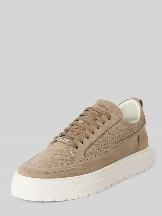 Zdjęcie produktu Sneakersy ze skóry z detalami z logo model ‘FLINT’ Antony Morato Beżowy