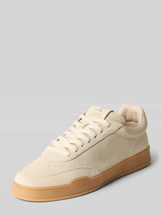 Zdjęcie produktu Sneakersy ze skóry z detalami z logo model 'PRIME' Lloyd Beżowy