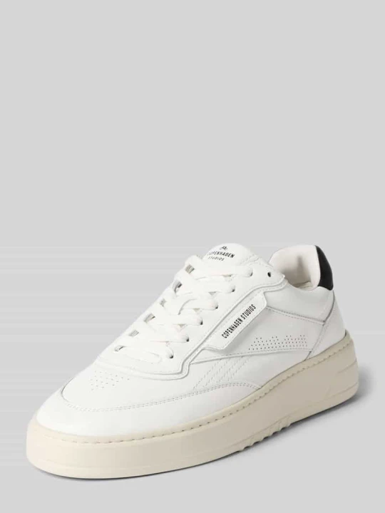 Zdjęcie produktu Sneakersy ze skóry z detale z logo Model 'CPH89M' Copenhagen Biały