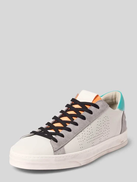 Zdjęcie produktu Sneakersy ze skóry z detale z logo model 'JACKC 130' P448 Jasnoszary