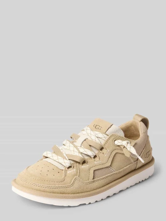 Zdjęcie produktu Sneakersy ze skóry z detale z logo model 'MINIMEL' UGG Piaskowy