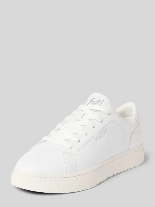 Zdjęcie produktu Sneakersy ze skóry z detalem z logo model 'Julien' HECHTER PARIS Biały