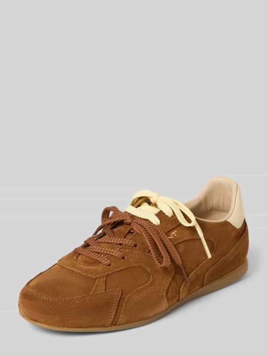 Zdjęcie produktu Sneakersy ze skóry z detalem z logo Model 'Sperly' Gant Koniakowy