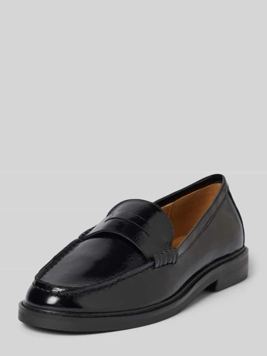 Zdjęcie produktu Sneakersy ze skóry z ozdobnym paskiem model 'Adison' Steve Madden Czarny