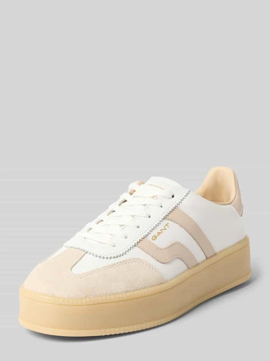 Zdjęcie produktu Sneakersy ze skóry z podeszwą na platformie model 'Cuzmani' Gant Biały
