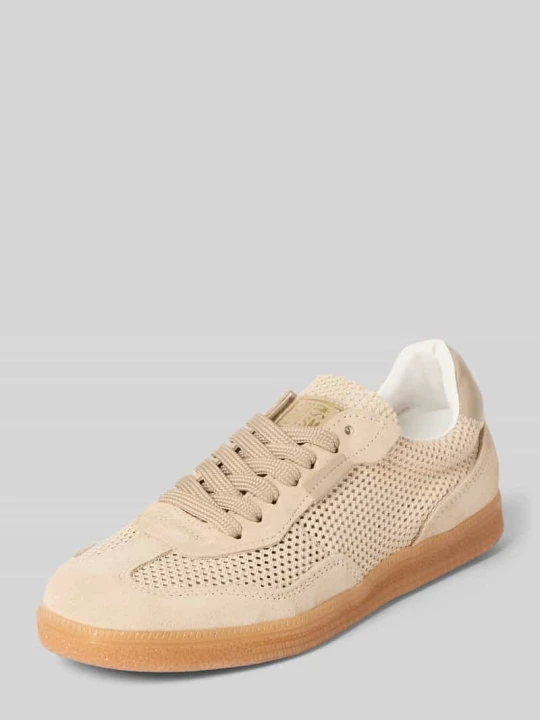 Zdjęcie produktu Sneakersy ze skóry ze sznurowaniem model 'Estella' Steve Madden Piaskowy