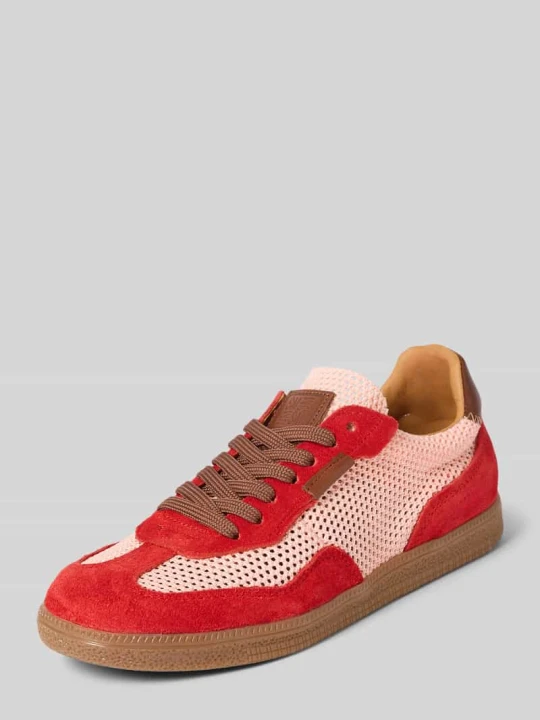 Zdjęcie produktu Sneakersy ze skóry ze sznurowaniem model 'Estella' Steve Madden Czerwony