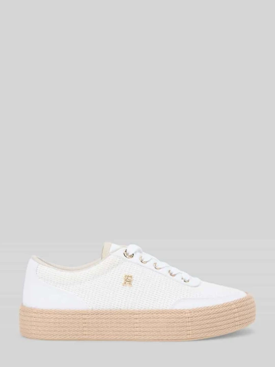 Zdjęcie produktu sneakersy ze słomkową podeszwą Tommy Hilfiger Beżowy