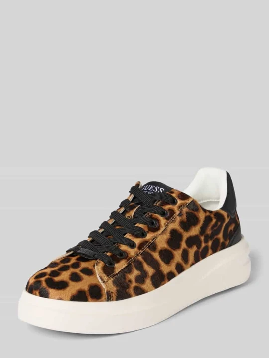 Zdjęcie produktu Sneakersy ze sznurowaniem model ‘ELBINA8’ Guess Camel