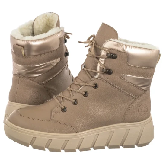 Zdjęcie produktu Śniegowce Beżowe Y3504-20 Beige (RI206-a) Rieker