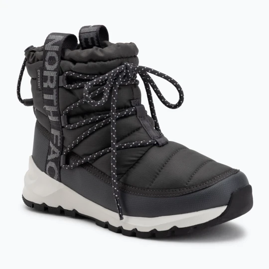 Zdjęcie produktu Śniegowce damskie The North Face Thermoball Lace Up WP anthracite grey / white ash