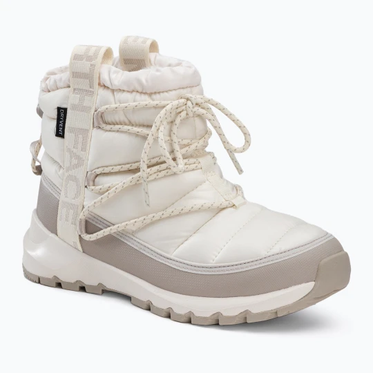 Zdjęcie produktu Śniegowce damskie The North Face Thermoball Lace Up WP gardenia white / silver grey Beżowy