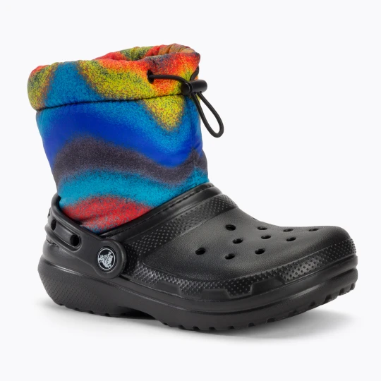 Zdjęcie produktu Śniegowce dziecięce Crocs Classic Lined Spray Dye Boot Kids black / multi