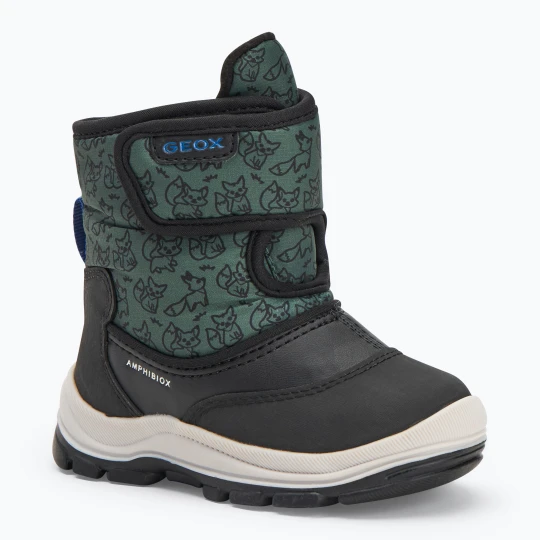 Zdjęcie produktu Śniegowce dziecięce Geox Flanfil ABX black / forest Zielony