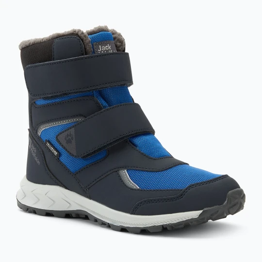 Zdjęcie produktu Śniegowce dziecięce Jack Wolfskin Woodland WT Texapore High VC crisp cobalt Granatowy