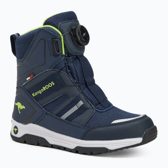 Zdjęcie produktu Śniegowce dziecięce KangaROOS K-MJ Hunter RTX FX dark navy / lime Granatowy