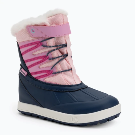 Zdjęcie produktu Śniegowce dziecięce Merrell Snow Bank 5.0 WP navy/pink